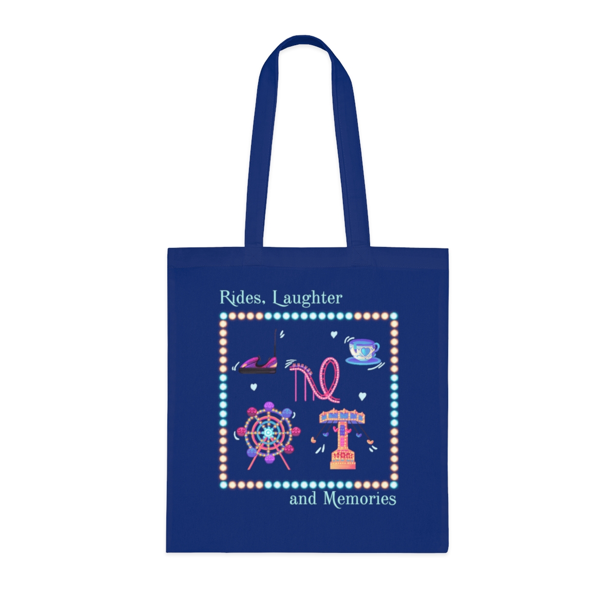 Get ready for adventure at the parks with this Amusement park tote bag