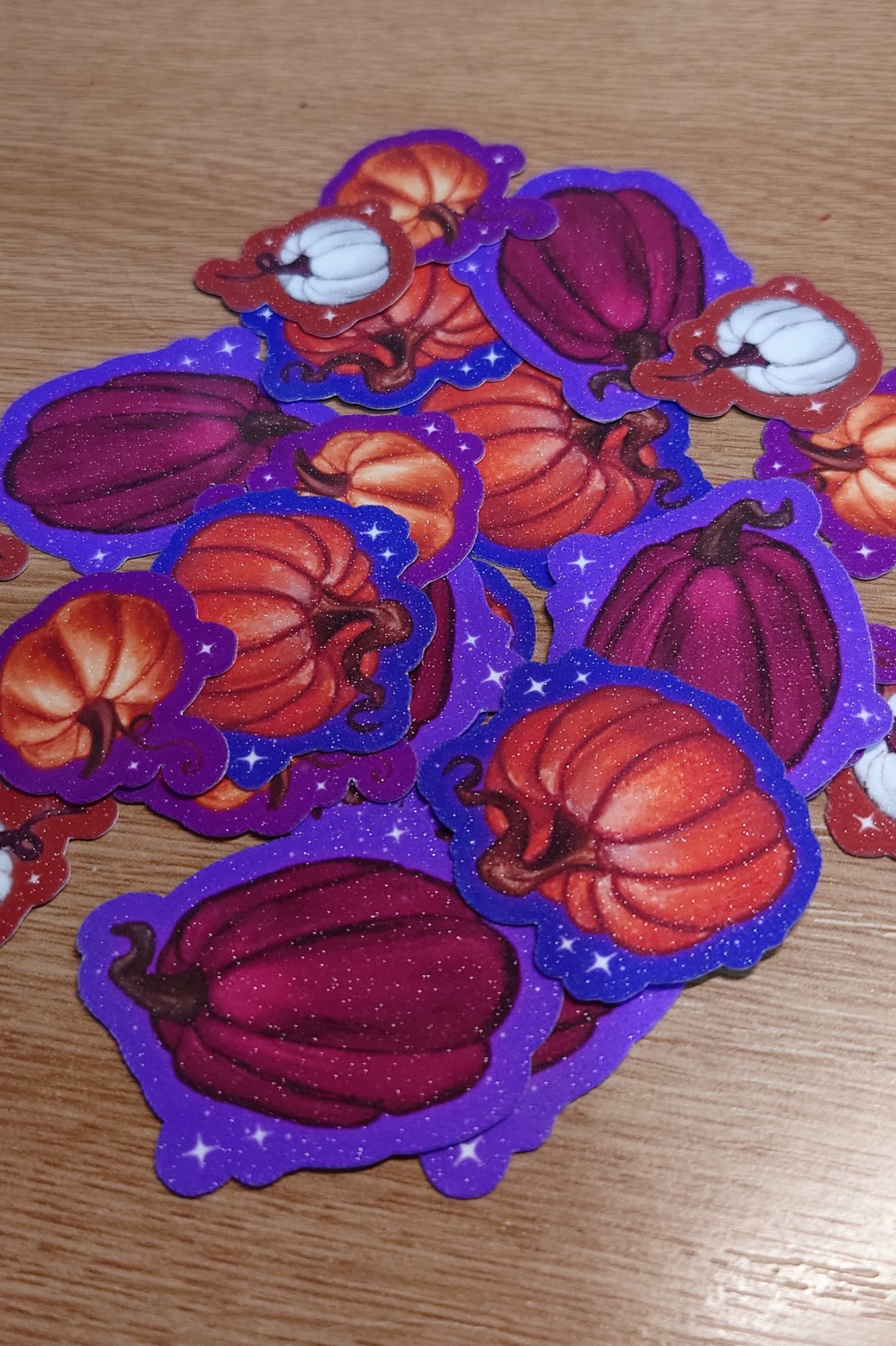 NEW: Glittery Pumpkin Stickers now available!